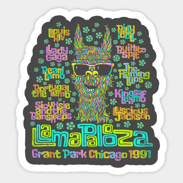 Llamapalooza 2020 Sticker by kg07_shirts